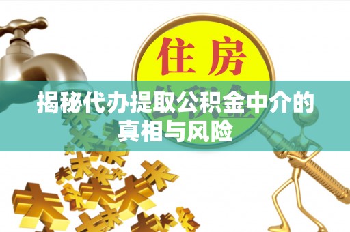 网点揭秘代办提取公积金中介的真相与风险